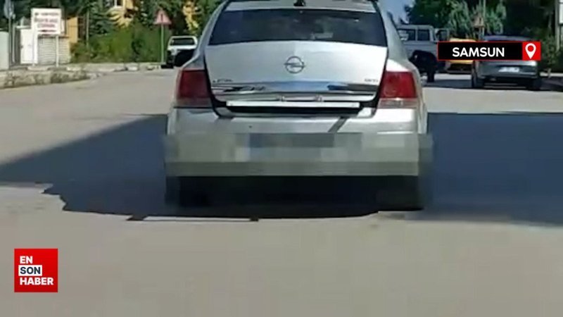 Seyir halindeki aracın bagaj kapağının açılmaması için tehlikeli çözüm