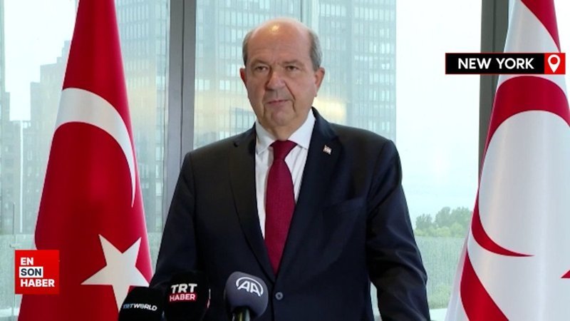 KKTC Cumhurbaşkanı Tatar'dan Kıbrıs'ta iki devletli çözüm vurgusu