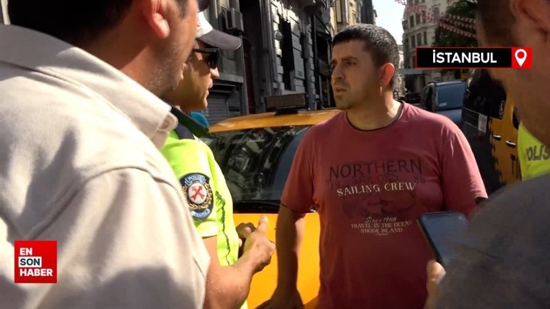 Taksimetreyi açmayan taksici turistten 3 bin 500 lira para istedi