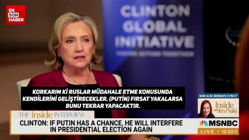 Hillary Clinton, Rusya'nın 2024'teki seçimlere olası müdahalesi konusunda uyardı