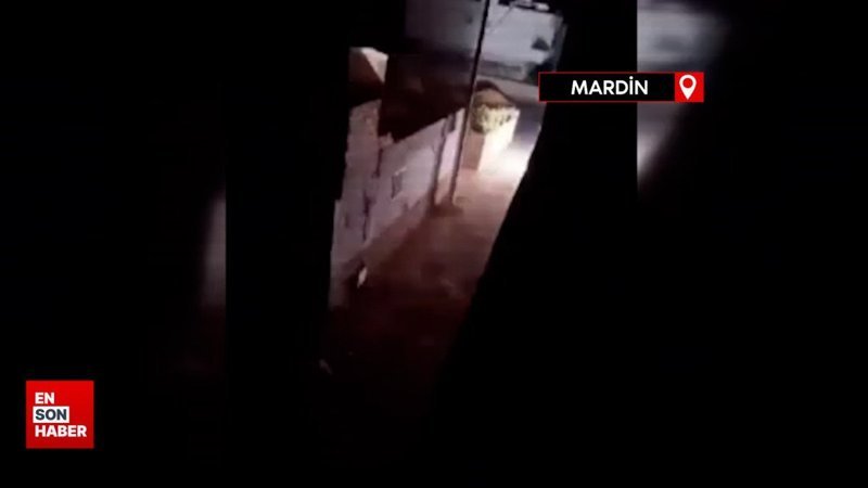 Mardin'de yanan elektrik trafosu korkulu anlar yaşattı