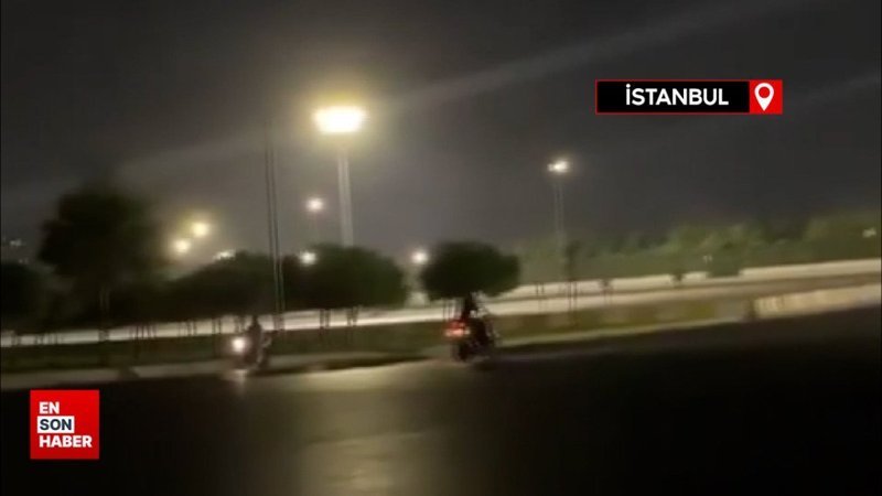 Olimpiyat stadı otoparkı motor pistine döndü