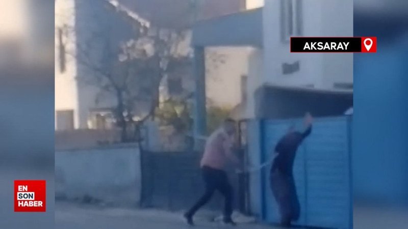 Aksaray'da eşinin tartıştığı kadın komşusuna sopa ve su borusuyla saldırdı