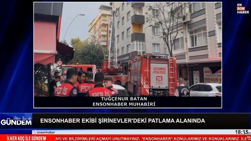 Şirinevler'de doğalgaz patlaması: Ensonhaber ekibi olay yerinde