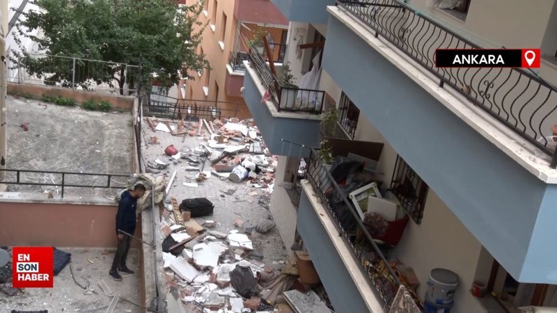 Ankara'da doğalgaz patlaması