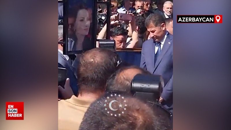 Ganire Paşayeva'nın cenaze törenine katılan Sinan Oğan, gözyaşlarını tutamadı