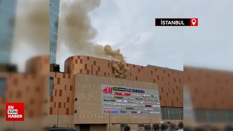 Maltepe'de AVM'de yangın paniği