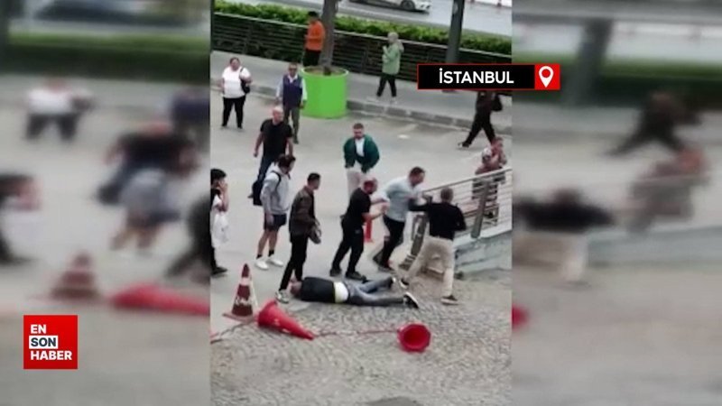 İstanbul'da fiyatta anlaşamadığı kiracısını sokak ortasında dövdü