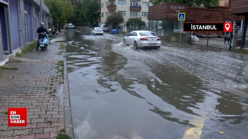 İstanbul'da yağış devam ederken İSKİ Üsküdar'ı göle çevirdi