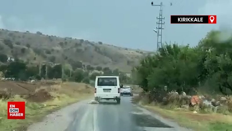Kırıkkale'de dehşet anları kamerada: Köpeği kilometrelerce sürükledi