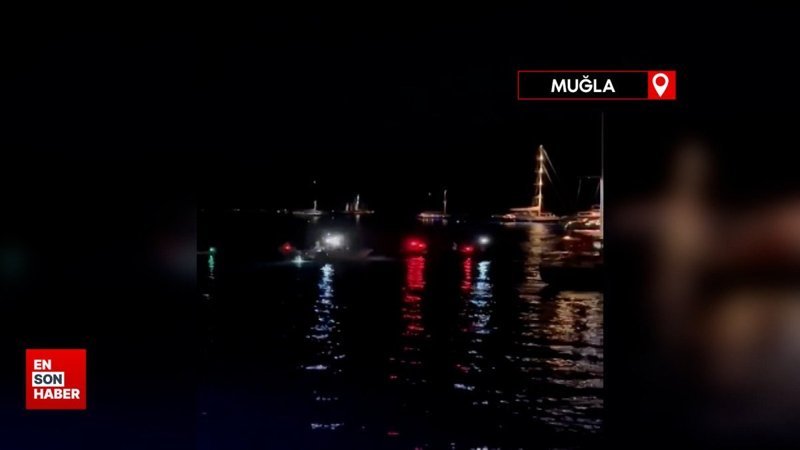 Muğla açıklarında 2 bot çarpıştı