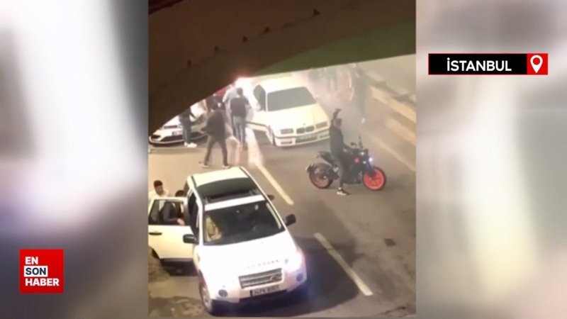 Sultanbeyli'de asker konvoyunda trafiği tehlikeye atan sürücülere para cezası