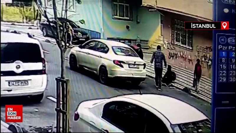 İstanbul'da sürücünün çekmeyi unuttuğu el frenini öğrenci fark etti