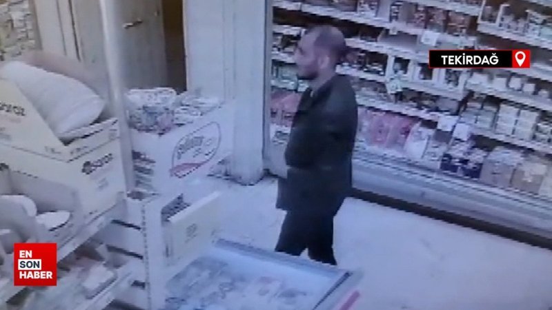 Markette çaldığı etleri ceketinin ceplerine koyup kaçtı