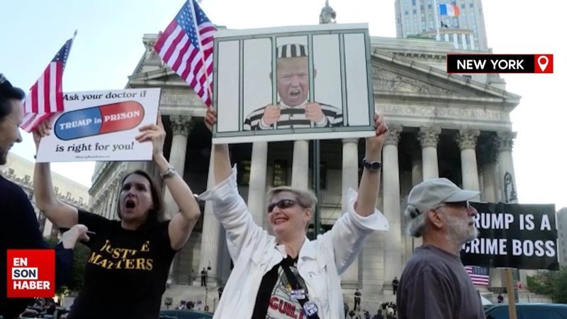 Trump, dolandırıcılık davası için mahkeme karşısına çıktı