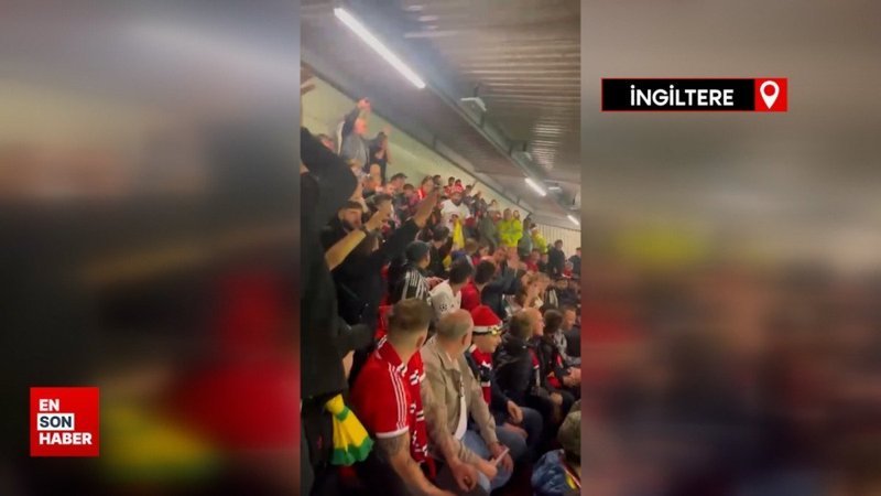 Manchester United tribününde PKK propagandası