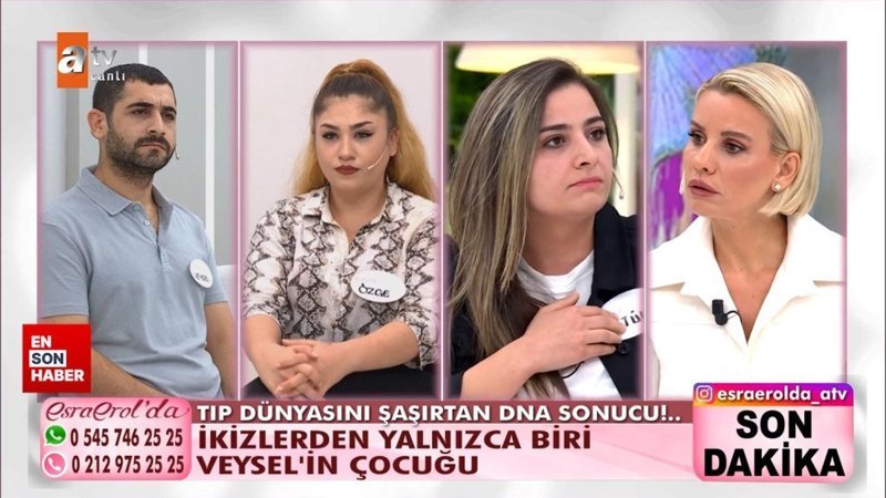 Esra Erol'da ikiz bebeklerin babası farklı çıktı