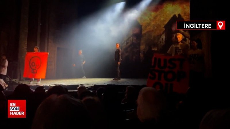 İngiltere'de iklim aktivistlerinin hedefi tiyatro oldu