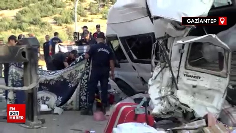 Gaziantep’te katliam gibi kaza: Ölü ve yaralılar var