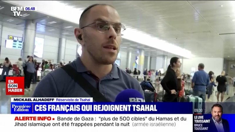 Fransız vatandaşı İsrailli askerler, orduya katılmak için yola çıktı