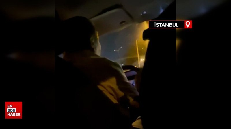 İstanbul'da taksi sürücüsü kamerada: Yolcuları yarı yolda indirdi