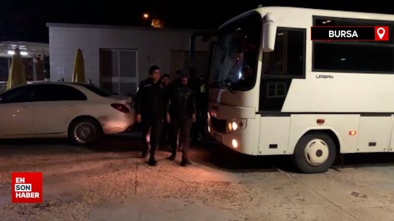 Bursa’da şafak operasyonunda 50 kaçak göçmen yakalandı