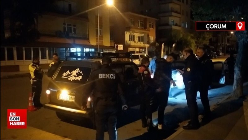 Çorum’da huzur ve asayiş uygulamaları devam ediyor