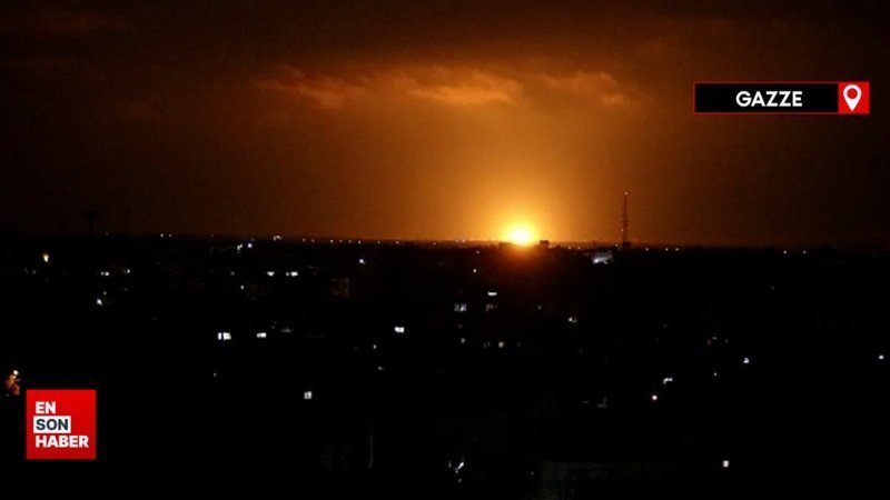 İsrail savaş uçakları Gazze Şeridi'ni bombalamaya devam ediyor