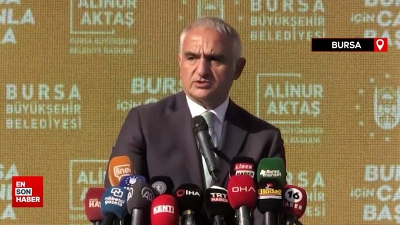 Mehmet Nuri Ersoy, Bursa Mevlevihanesi'nin açılışında konuştu