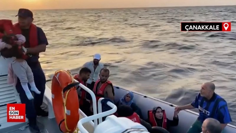 Yunanistan 20 kaçak göçmeni Türk kara sularına itti