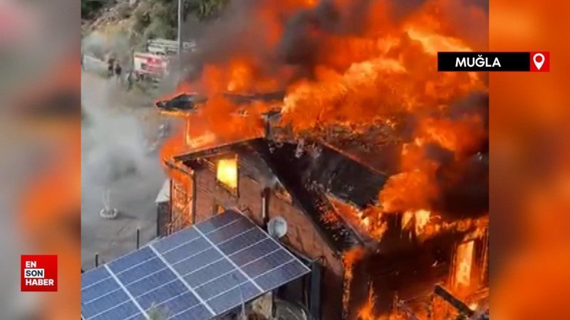 Muğla'da orman yangını: Konutta başlayan yangın ormanlık alana sıçradı
