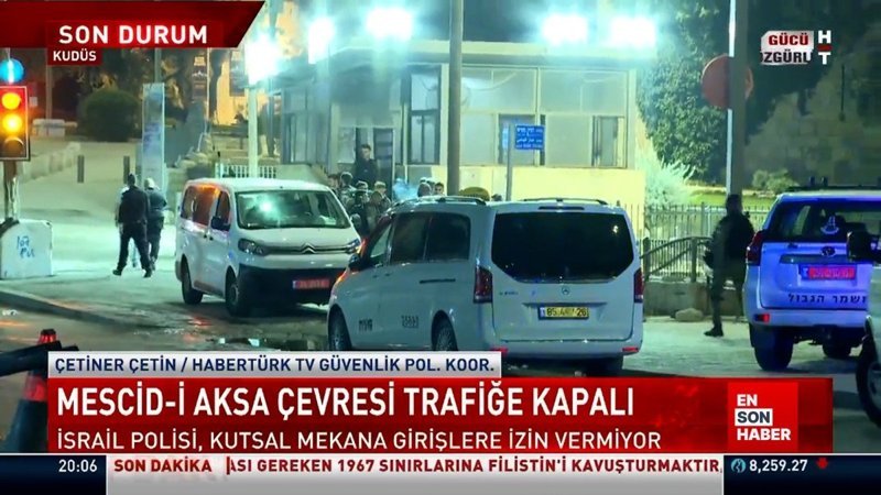 İsrail polisi Mescid-i Aksa'ya girişleri kapattı