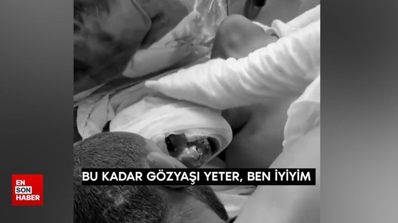 İsrail'in saldırısında yaralanan çocuğun babasına verdiği teselli yürek burktu