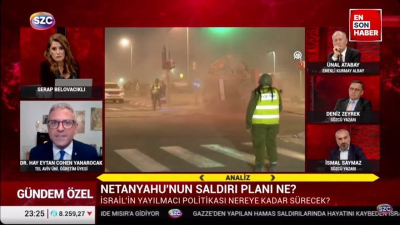 İsrailli Cohen Yanarocak'tan savaş savunması: Biz kesip biçmeyelim mi