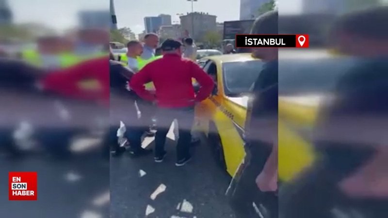 Kadıköy'de taksiyle kaçan taciz şüphelisini vatandaşlar yakaladı