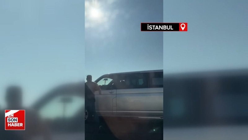 Büyükçekmece'de düğün konvoyundakiler minibüs sürücüsüne saldırdı