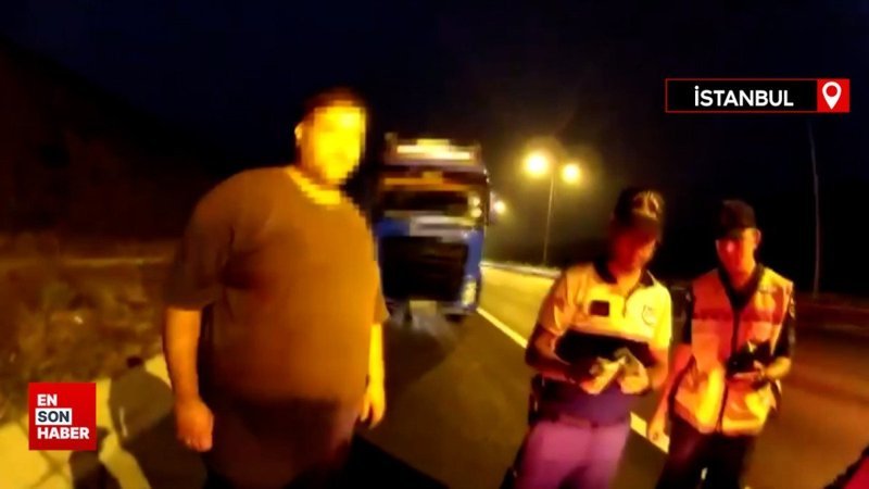 İstanbul'da TikTok'ta canlı yayın yapan tır şoförü jandarmaya yakalandı