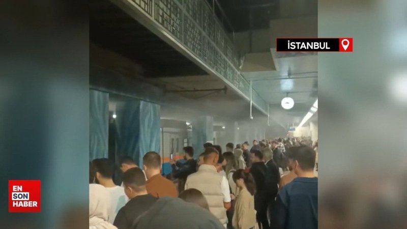 Yenikapı Metro İstasyonunda yangın paniği