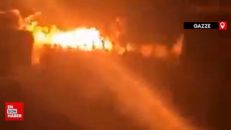 İsrail’in Gazze’deki El-Ehli Baptist Hastanesini bombaladığı anlar