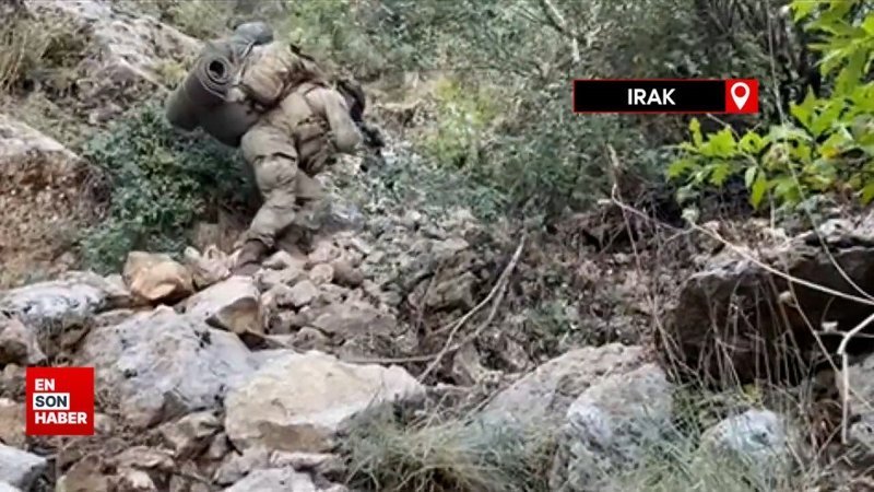 Mehmetçik'in zorlu arazide tarama faaliyetleri