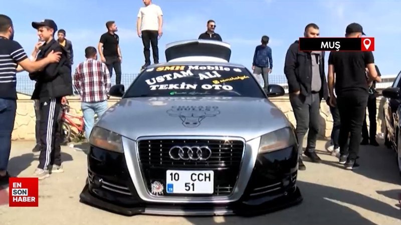 Muş'ta modifiye etkinliği: Dans müzik drift bir arada