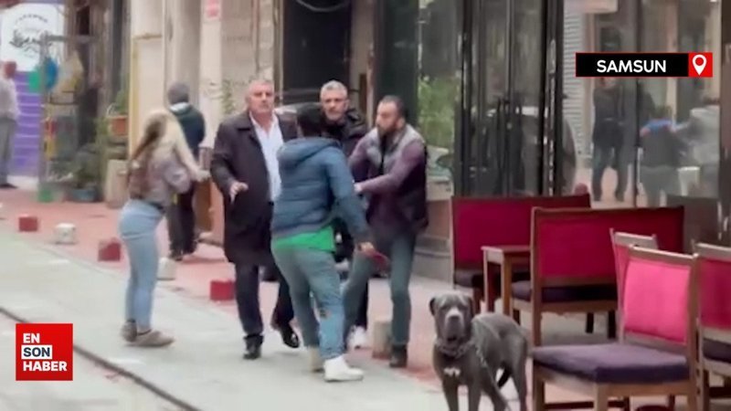 Samsun'da gençlerin baltalı kavgası