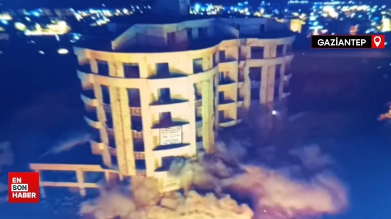 Gaziantep'te yüzlerce kilo patlayıcı 6 katlı binayı yıkamadı