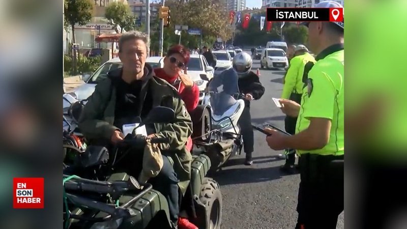 Kadıköy'de ceza yazılan ATV'deki yolcudan tehdit