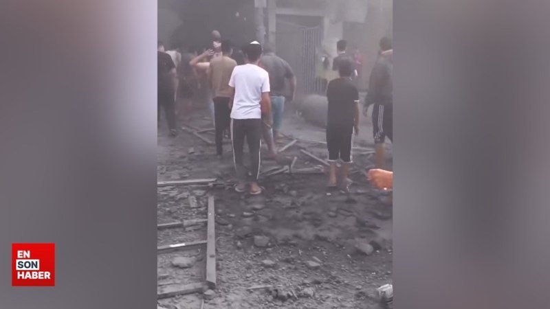 İsrail'in hava saldırılarının ardından Gazze sokaklarından yankılanan sesler