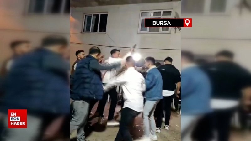 Sokak düğününde havaya ateş açan magandalar