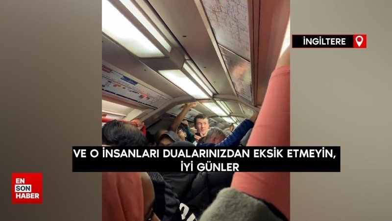 Londra metrosunda makinistten 'Özgür Filistin' anonsu