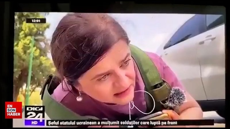 Romen muhabir İsrail'i mağdur göstermek isterken komik duruma düştü