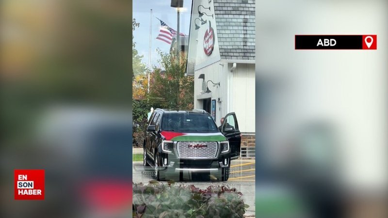 ABD'de aracına Filistin bayrağı asan adam Jason Statham sanıldı