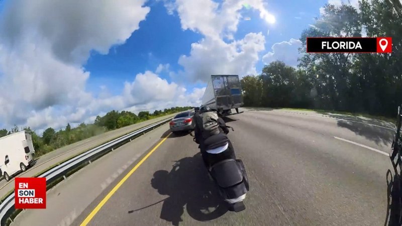 ABD'de feci motosiklet kazası kamerada